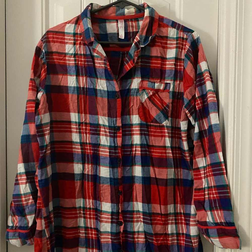 Flannel button up shirt